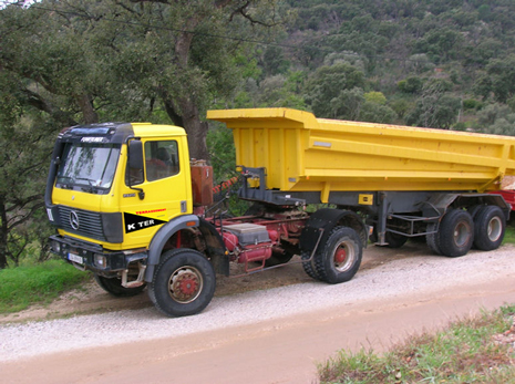 Camion grue bigbag