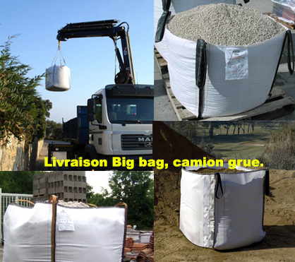 Camion grue bigbag